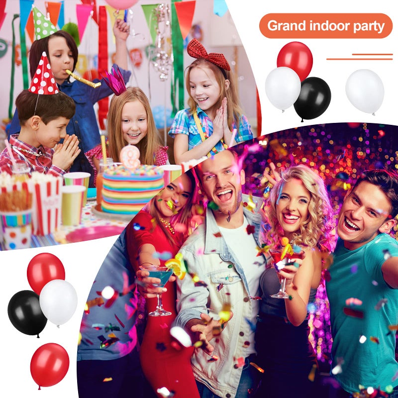 تيكيونايت 100 قطعة من بالونات اللاتكس باللون الأحمر والأبيض والأزرق من TecUnite، مقاس 15.7 بوصة، بالونات مستديرة ملونة لديكورات الرابع من يوليو، ويوم الاستقلال، وحفلات الزفاف الوطنية، وحفلات أعياد الميلاد - Image 2